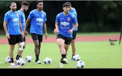 بصفوف كاملة.. المنتخب الوطني لكرة القدم