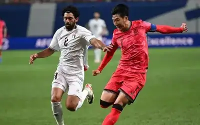 المنتخبان الفلسطيني والكوري يتدربان في عمان