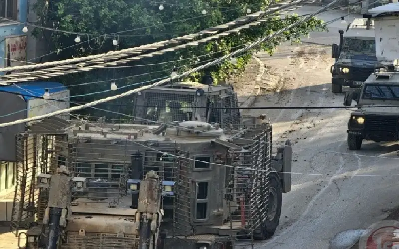 استمرار اقتحام قوات الاحتلال لمدينة طوباس