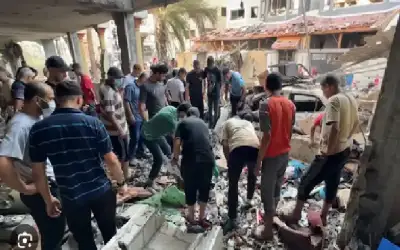 8 شهداء بقصف إسرائيلي استهدف مدرسة
