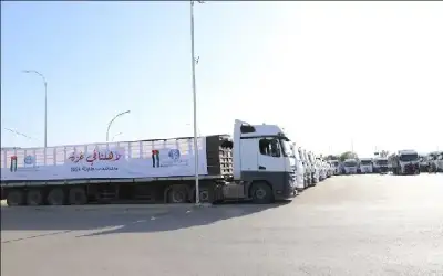الأردن يسير 50 شاحنة مساعدات إنسانية