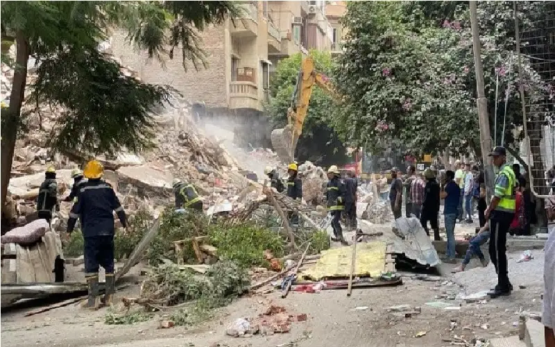 قتلى وجرحى في انهيار مبنى بالقاهرة..