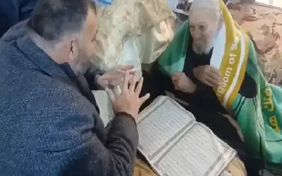 أخبره حفيده ان بشار الاسد سقط