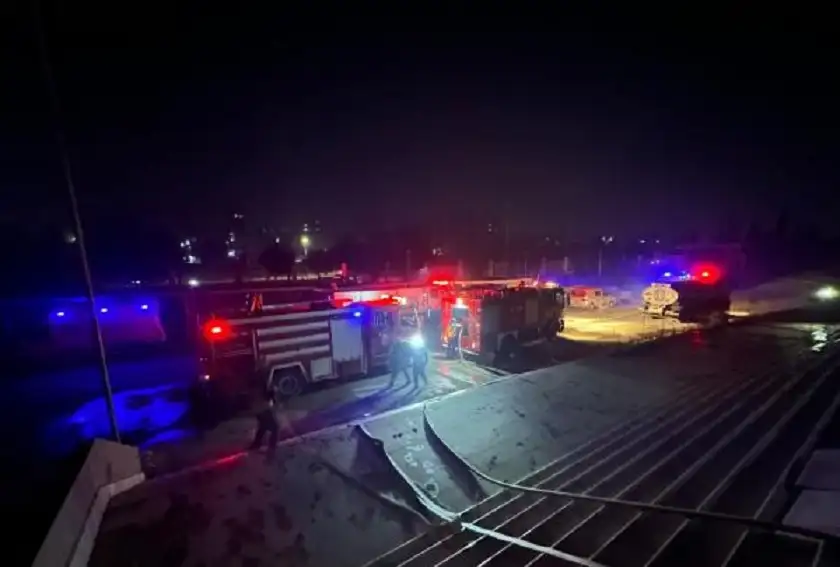 إخماد حريق ضخم في ملعب حلب