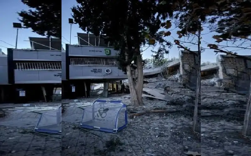 صواريخ القبة الحديدية دمرت مبنى من