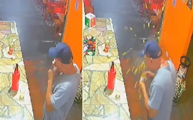 دجاجة تنفجر في وجه زبون بصوت