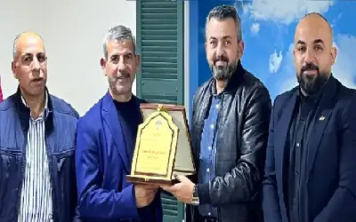 نادي الاكوامارينا يكرم رئيسه السابق ويوزع