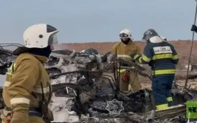 معظم الناجين في تحطم الطائرة الأذربيجانية