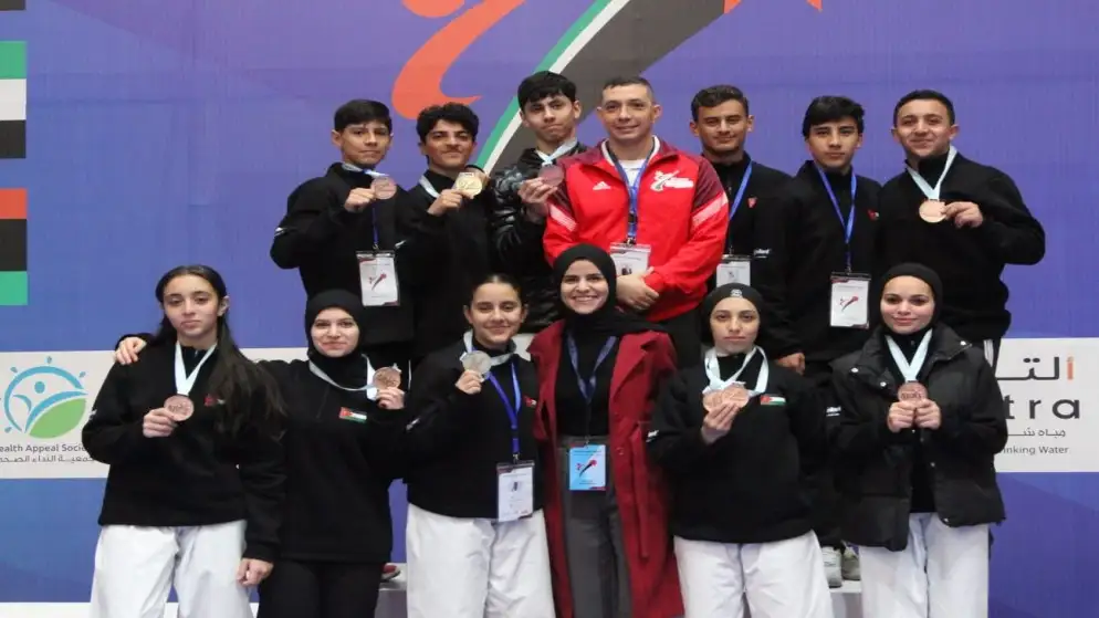 الأردن في المركز الثاني في البطولة