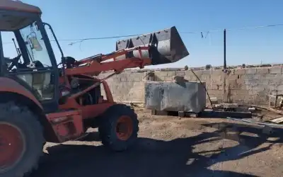 ضبط وإزالة مرشات تسحب المياه من