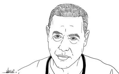 بطل برداء أبيض.. وحيدا في غيابة
