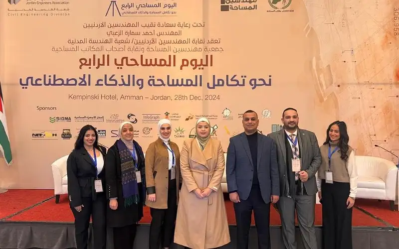 عمان الأهلية تشارك بفعاليات اليوم المساحي