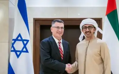 وزير خارجية الإمارات يستقبل نظيره الإسرائيلي