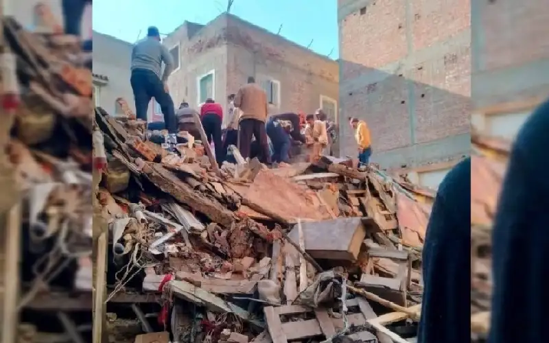 وفاة وإصابات في انهيار منزل بمصر..