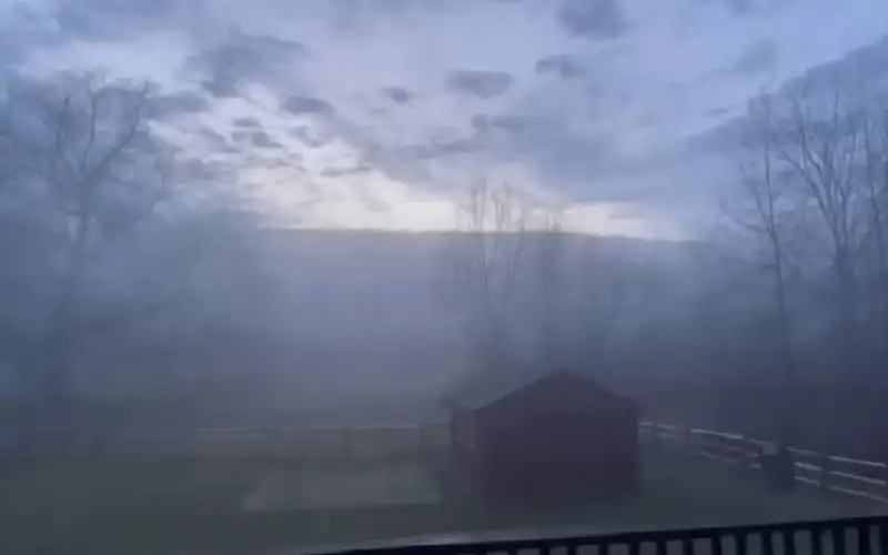 رائحة غريبة تنتشر مع الضباب في