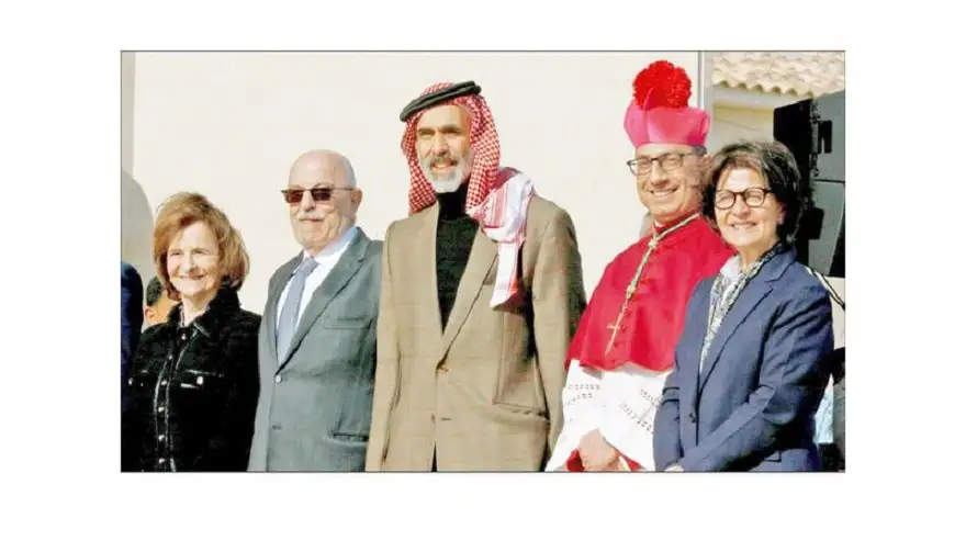 الأمير غـازي يـحضـر تدشـين كنيسـة معمودية