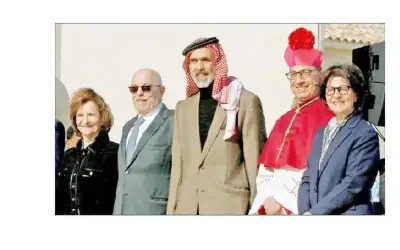 الأمير غـازي يـحضـر تدشـين كنيسـة معمودية