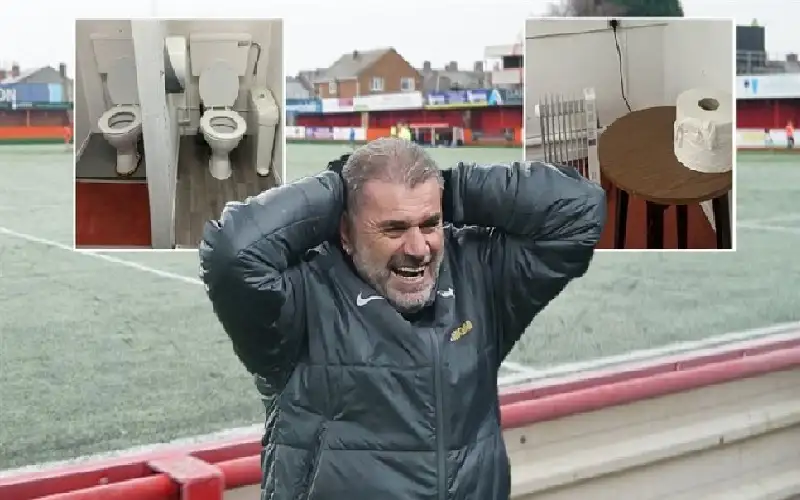 فريق مغمور يستقبل توتنهام بحمامات مهترئة