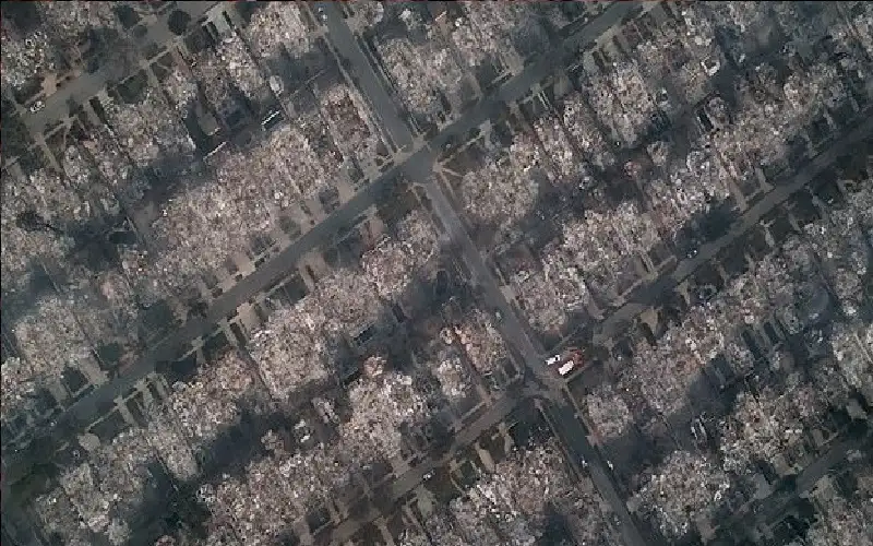 من السماء.. كيف تحولت قصور لوس