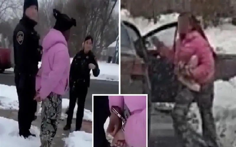 فيديو اعتقدوا أنها سرقت سيارة.. شرطة