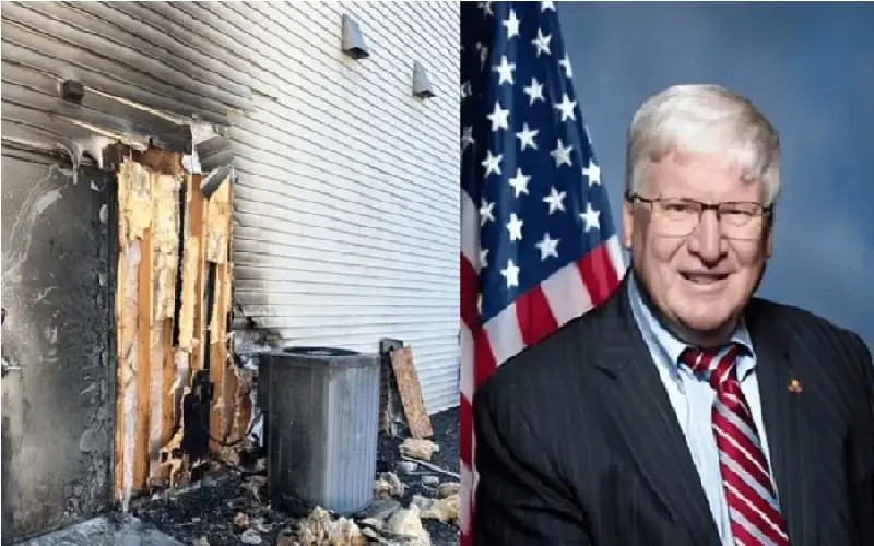 مراهق يشعل النار في الكونغرس اعتراضا