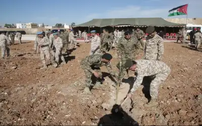 القوات المسلحة الأردنية تحتفل بيوم الشجرة
