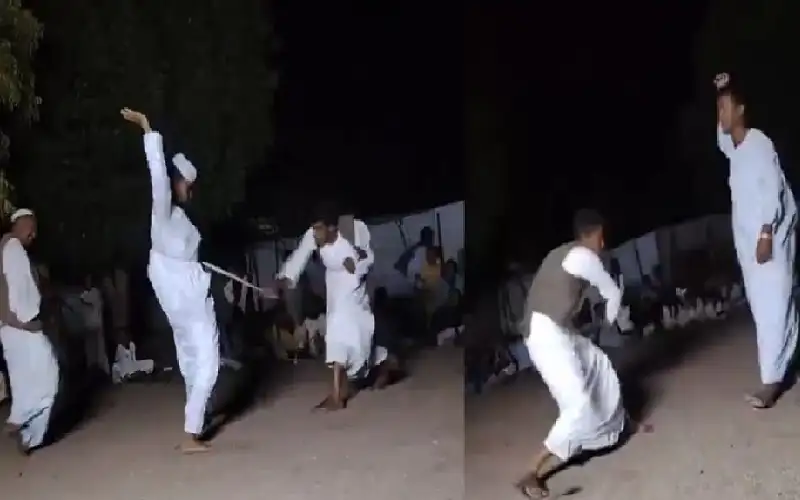 العريس يجلد الحضور.. تقليد في السودان