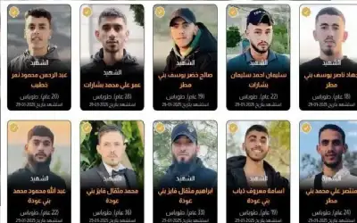 الالاف في طوباس يشيعون جثامين الشهداء