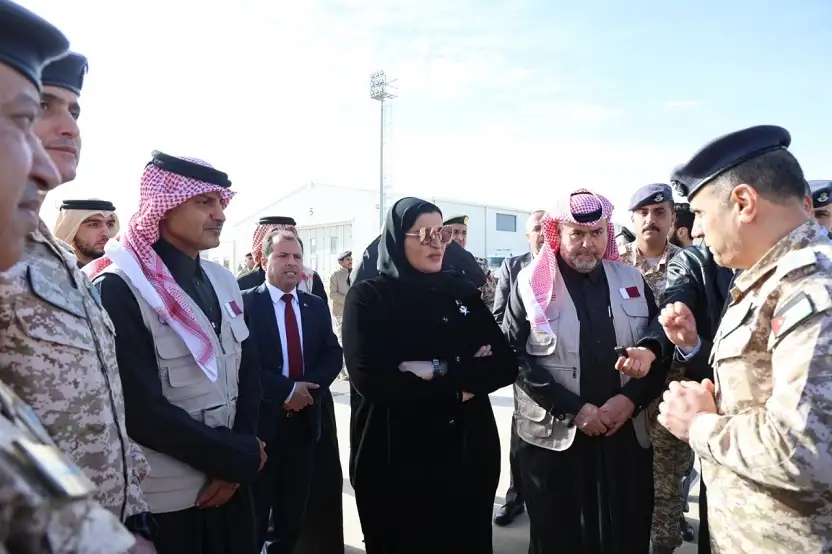 إطلاق الجسر الجوي القطري إلى غزة