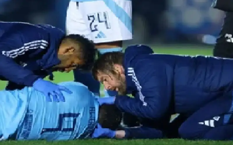 إصابة لاعب نوتنغهام بارتجاج في المخ