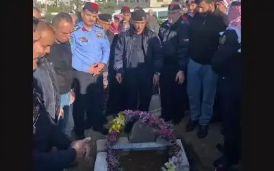 تشييع جثمان الملازم معتصم أبو غنيم