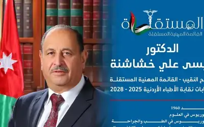 الخشاشنة مرشحا لمركز نقيب الأطباء عن