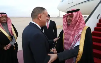 الفراية يستقبل نظيره السعودي في عمان