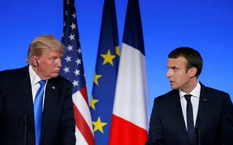 ماكرون يطالب ترمب بعدم إيذاء حلفائه