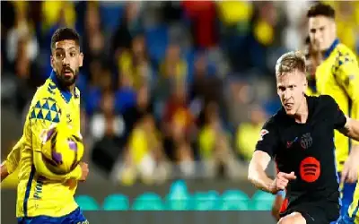 برشلونة يقضي على لاس بالماس ويستعيد