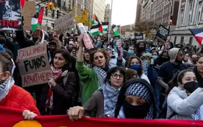 جامعة أميركية تفصل طالبين بسبب احتجاج