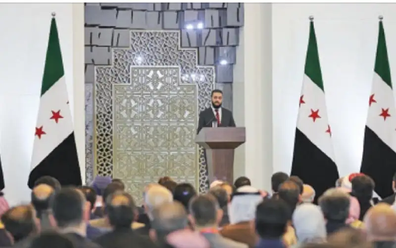 الشرع في افتتاح مؤتمر الحوار الوطني: