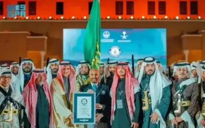 العرضة السعودية تدخل موسوعة غينيس