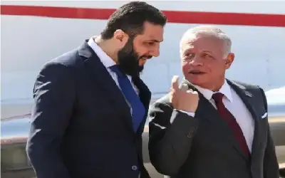 الملك على رأس مستقبلي الرئيس السوري