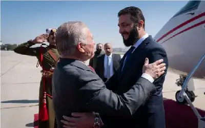 الرئيس السوري يغادر الأردن بعد لقائه