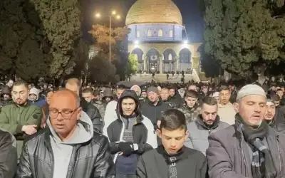70 ألفا يؤدون صلاتي العشاء والتراويح