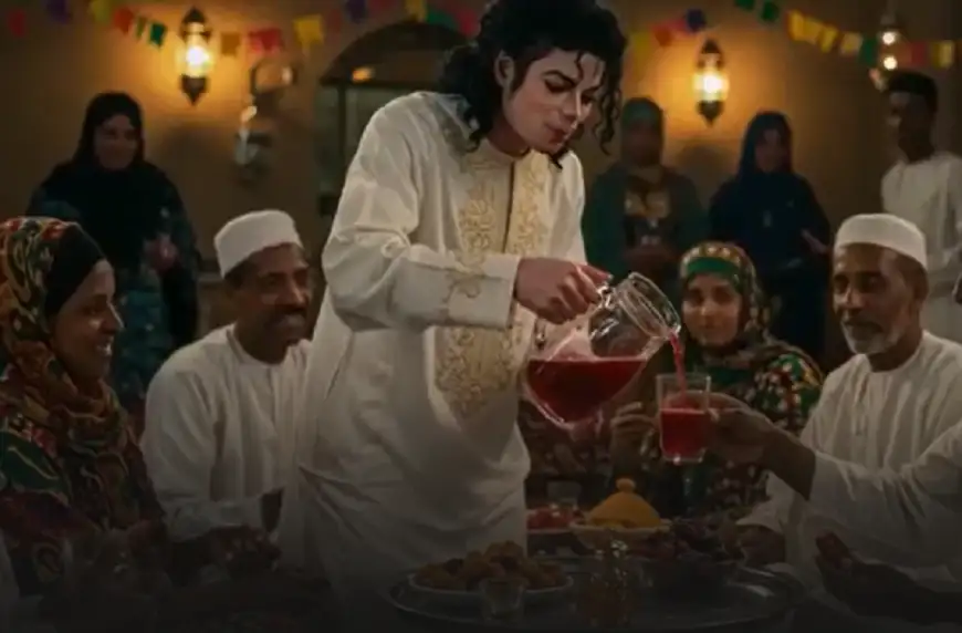 مايكل جاكسون يسكب الكركديه .. وسبايدر