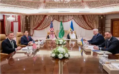 اجتماعات امريكية اوكرانية في الرياض
