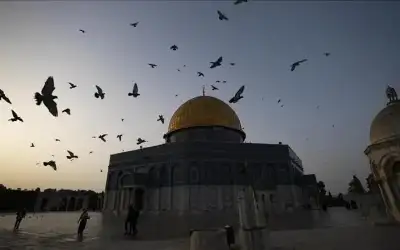 100 ألف مصل يؤدون العشاء والتراويح