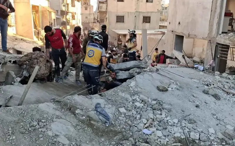 انفجار صاروخ من مخلفات الحرب ..