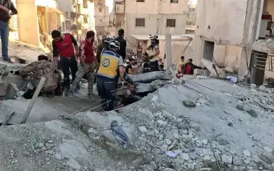 انفجار صاروخ من مخلفات الحرب ..