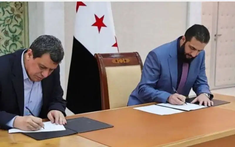 الرئاسة السورية تشكل لجنة لمتابعة الاتفاق