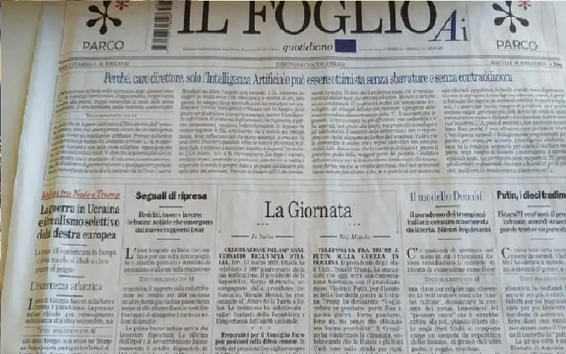 صحيفة إيطالية تصدر أول عدد مكتوب
