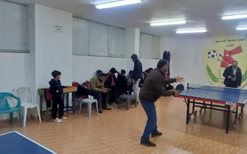 استمرار فعاليات بطولة تنس الطاولة في