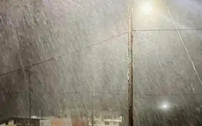 تساقط للثلوج في مرتفعات عجلون